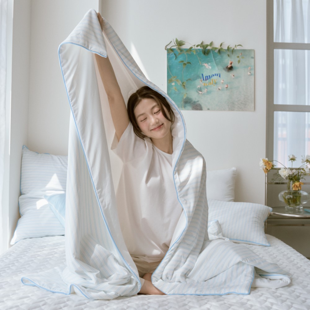 히말라야 쿨링 냉감이불 부드러운 시원한 실키스노우 여름 차렵이불 SS 150x200cm