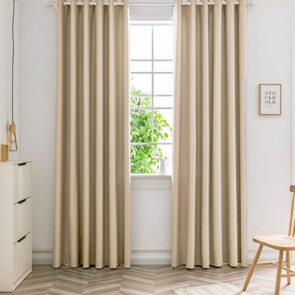 암막커튼 볼륨 안방 드레스룸 커텐 아기방 원톤 도톰 쉬폰 거실 131x160