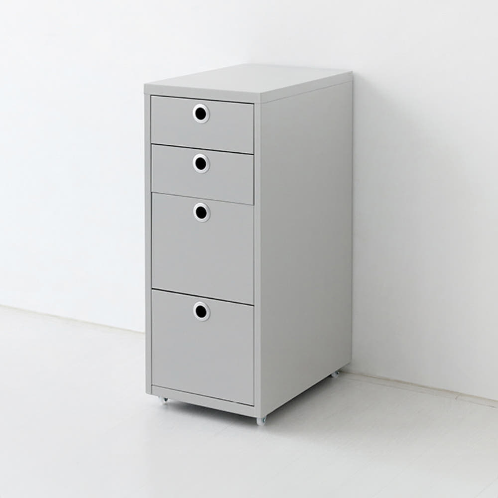 MKB 서랍장 2.2단 280x410x685mm, 2.2단, 다크그레이 9919.2684 이미지 6