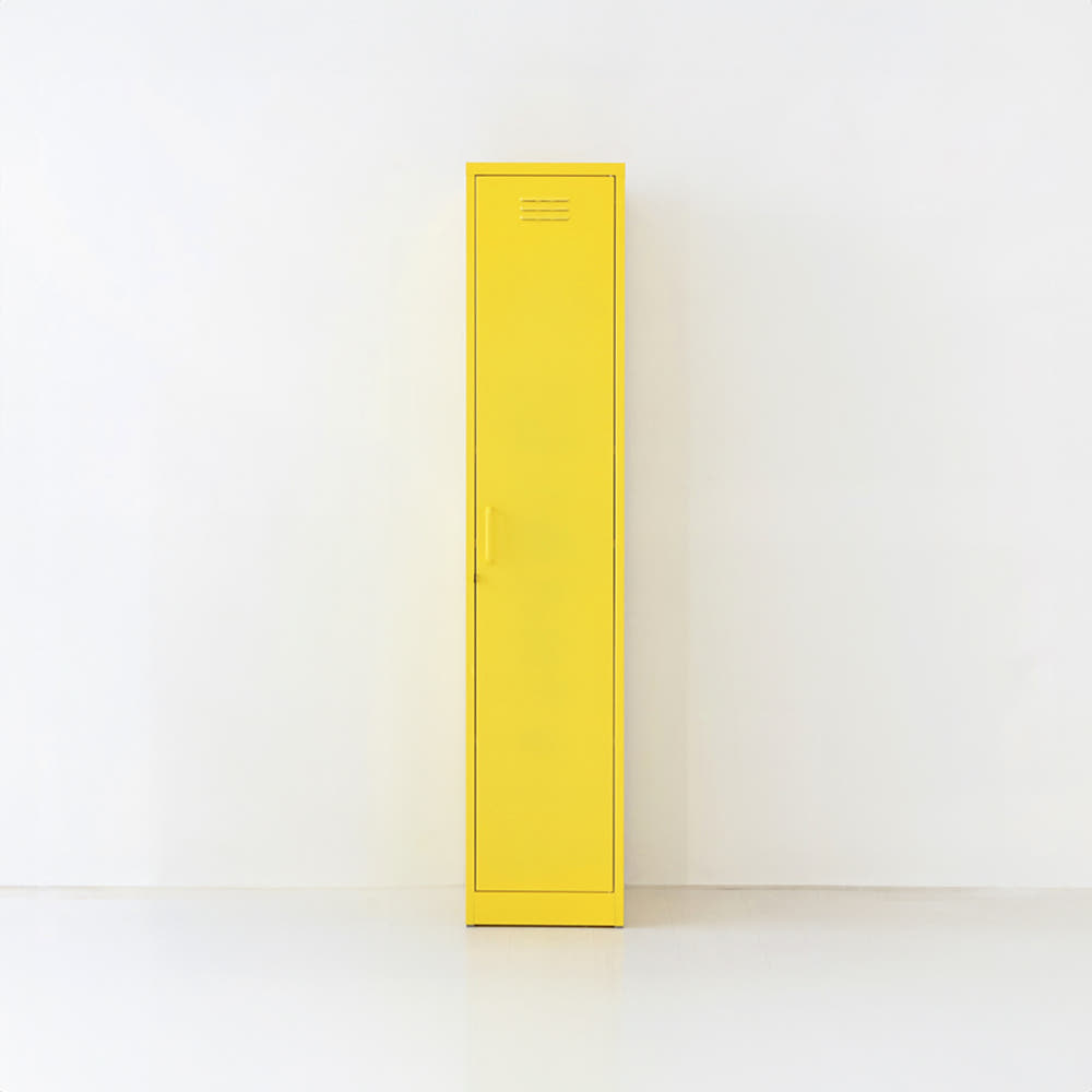 MKB 캐비넷 1문 멀티락커 3801830 1단, 옐로우 9815.2528