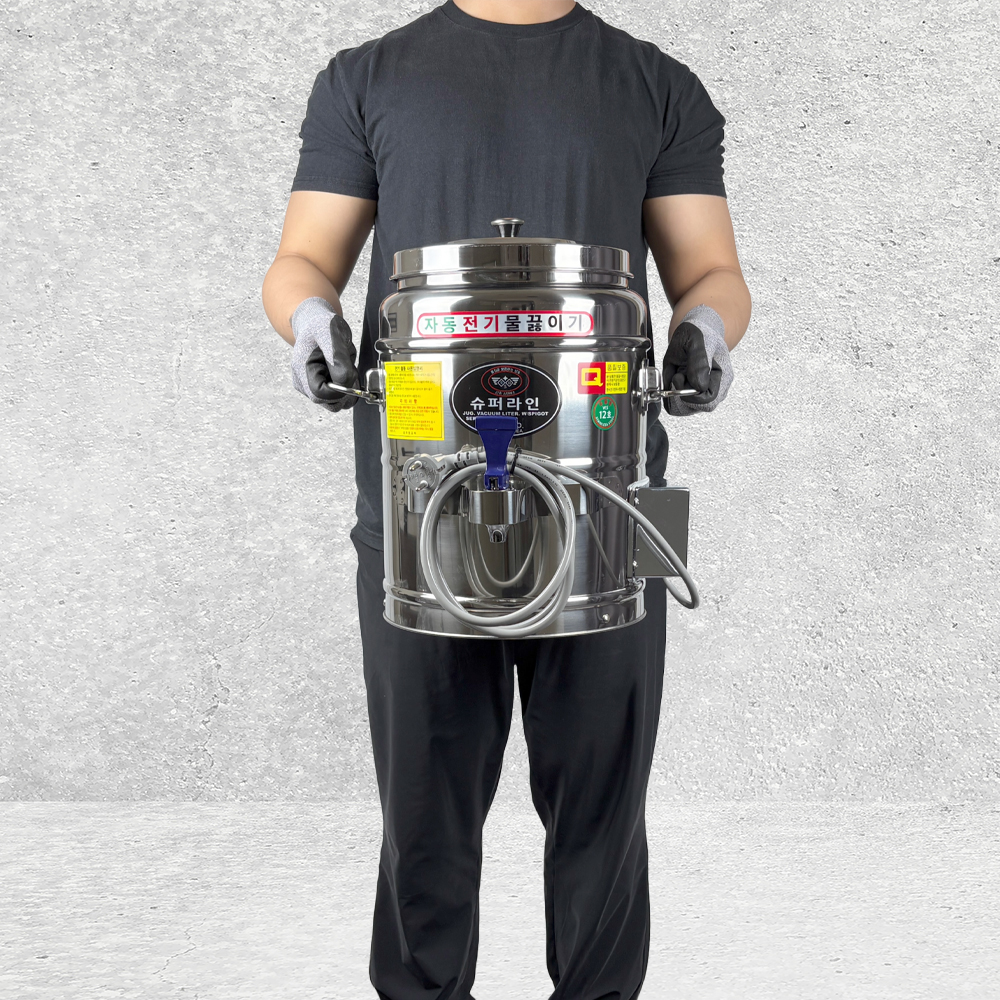 우성금속 업소용 전기 물끓이기 12호 스텐 온수통