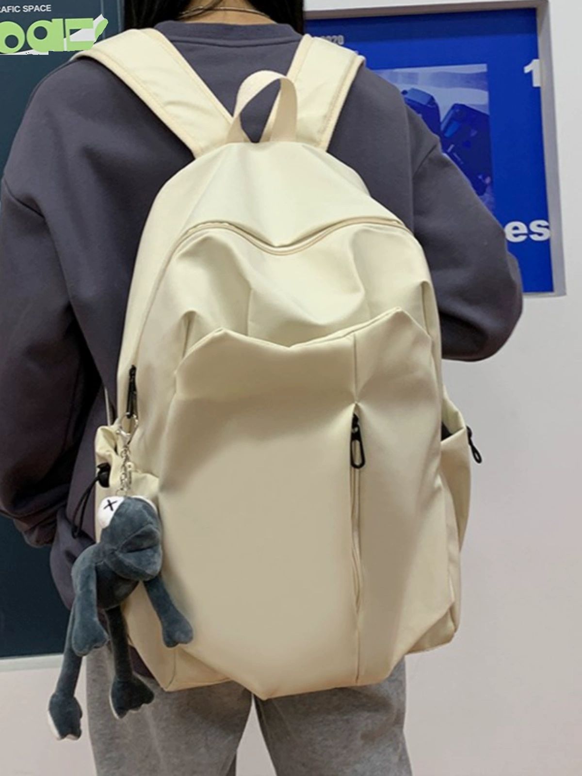 15인치 노트북 백팩 캐주얼 남자가방 대학생 주우재가방 - 상세 이미지 3