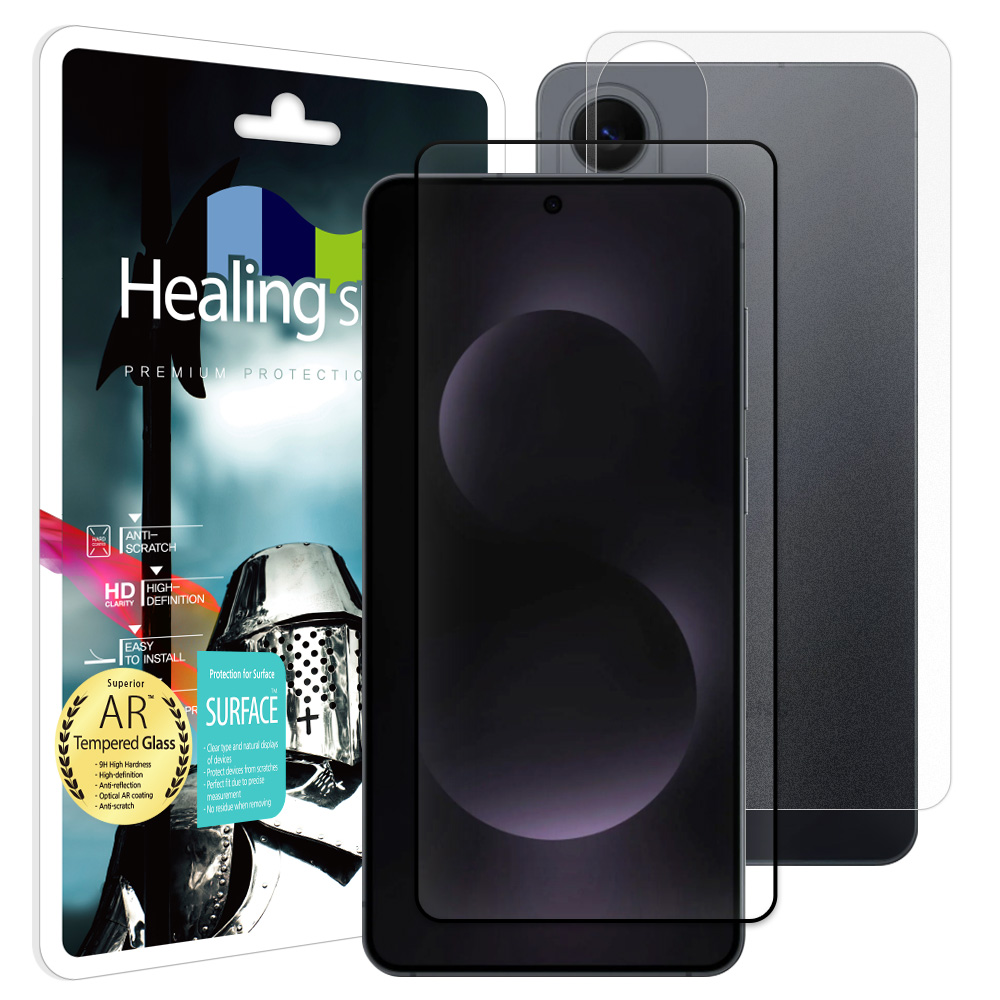 갤럭시S25 엣지 3D 풀커버 AR 고화질 강화유리 액정보호필름 1매 후면1매