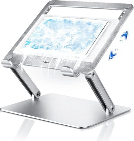 [해외]Navazip 업그레이드 노트북 냉각패드 열전 쿨러 및 4 팬 강력한 독립 제어 멀티 기어 조정 RGB 14-18인치 묶음배송가능