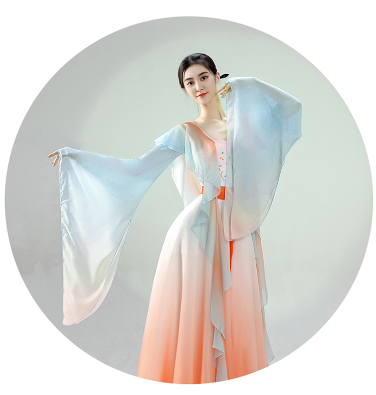 한국무용복 고전무용복 그라데이션 워십복 몸찬양 워십의상 이미지 7