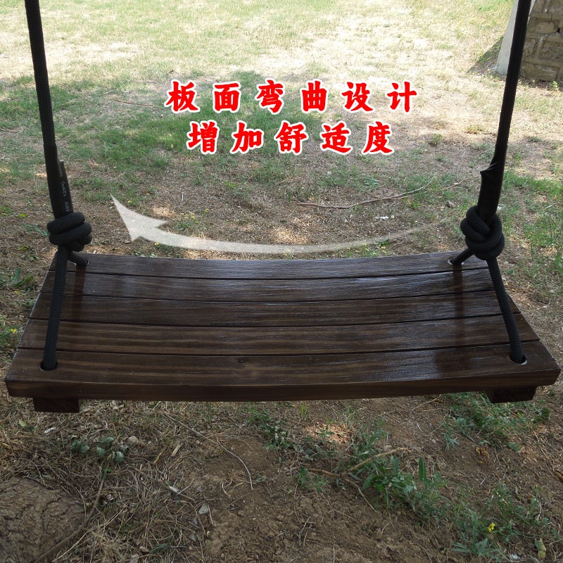 원목 야외그네 정원 테라스 흔들의자 전원주택 스윙 제어 60x20cm 오리지널 - 상세 이미지 5