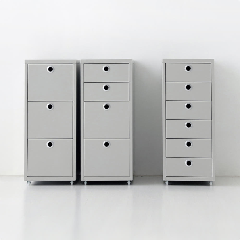 MKB 서랍장 2.2단 280x410x685mm, 2.2단, 라이트그레이 7685.2959 - 상세 이미지 2
