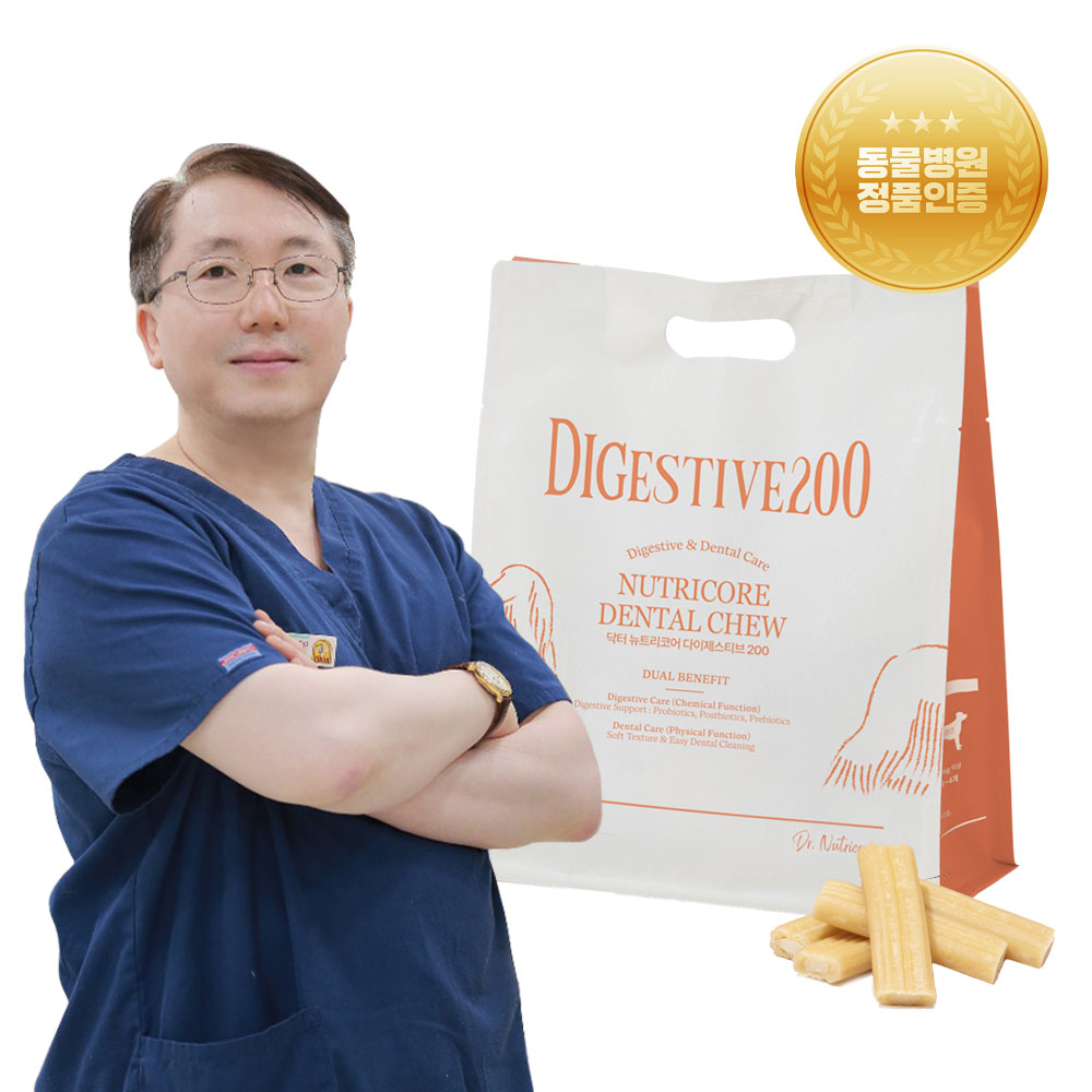 닥터뉴트리코어 다이제스티브200 개 강아지 가수분해 유산균 덴탈껌 30개입 - 상품 이미지