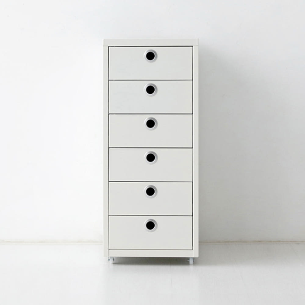 MKB 서랍장 280x410x685mm, 6단, 라이트그레이 6041.7180 - 상세 이미지 5