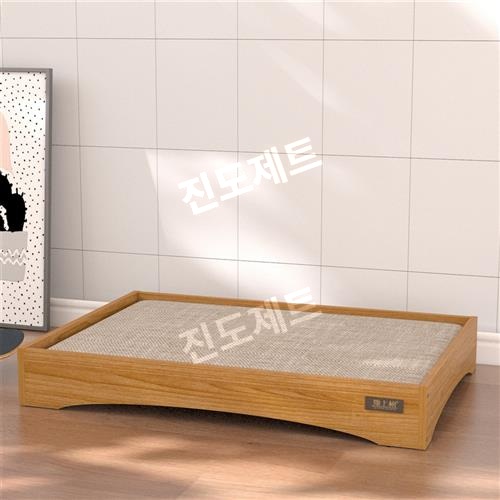 강아지 원목 침대 쿠션 방석 펫베드 우드 해먹 소파 퀸 베어 88x60x18CM - 상세 이미지 3