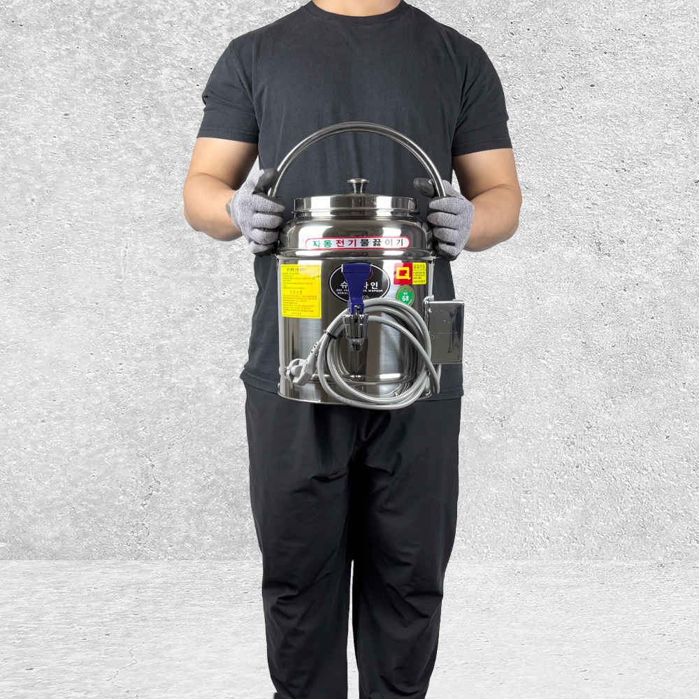 우성금속 업소용 전기 물끓이기 6호 스텐 온수통