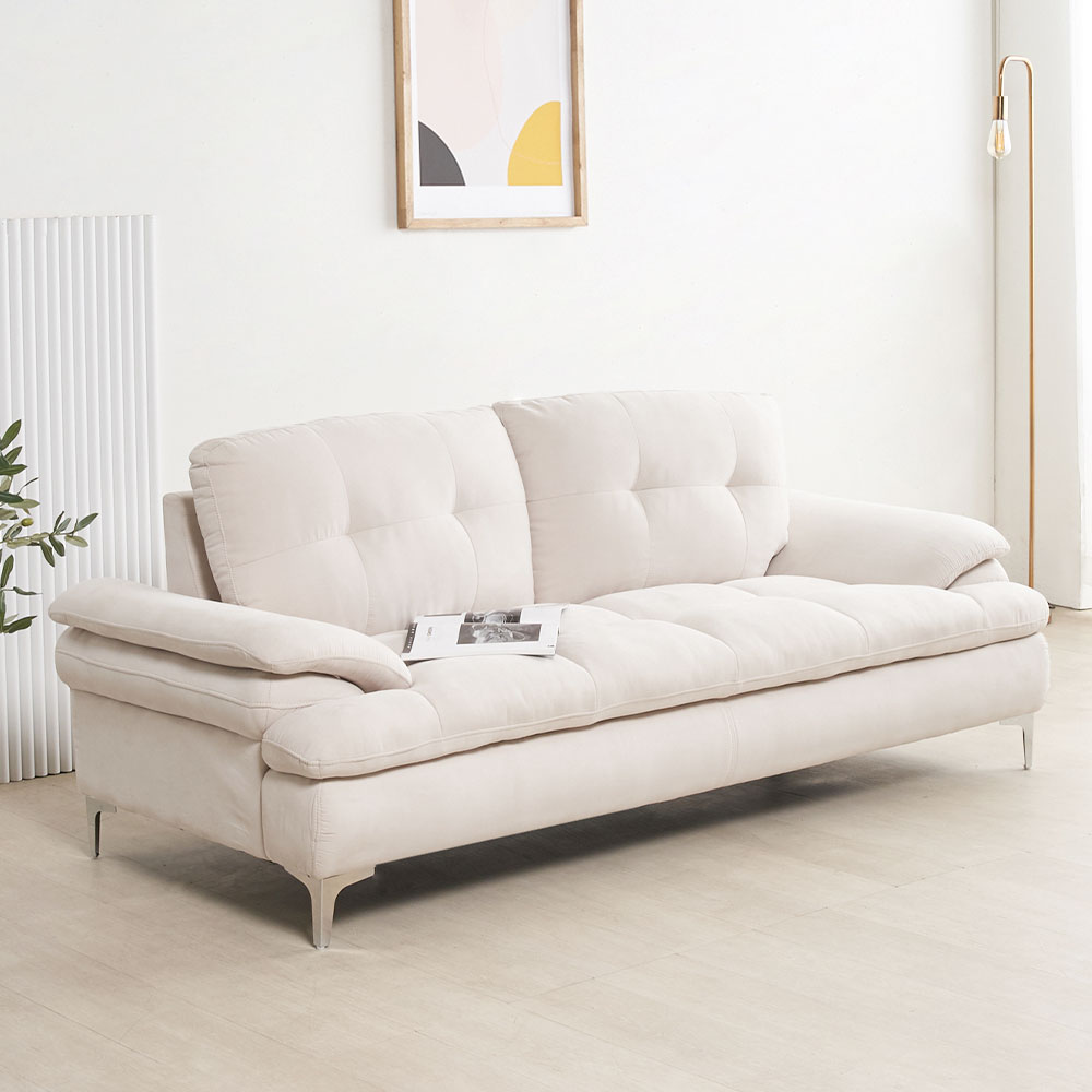 세르 아쿠아텍스 생활 방수 패브릭 예쁜 카페 거실 소파 3인