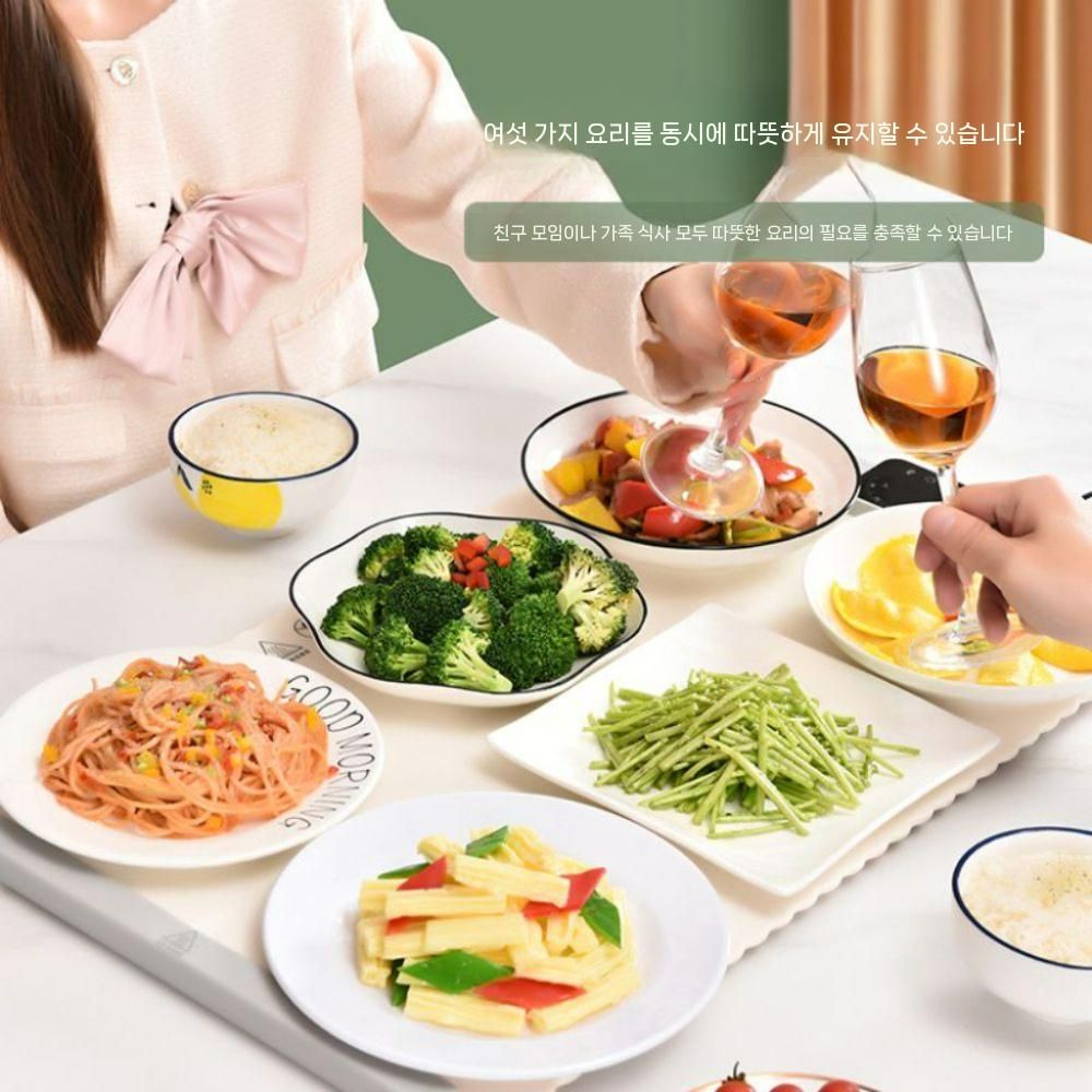 워머 푸드 실리콘 식탁 그레이 다용도 플레이트 온도 매트 1개(1) - 상세 이미지 3