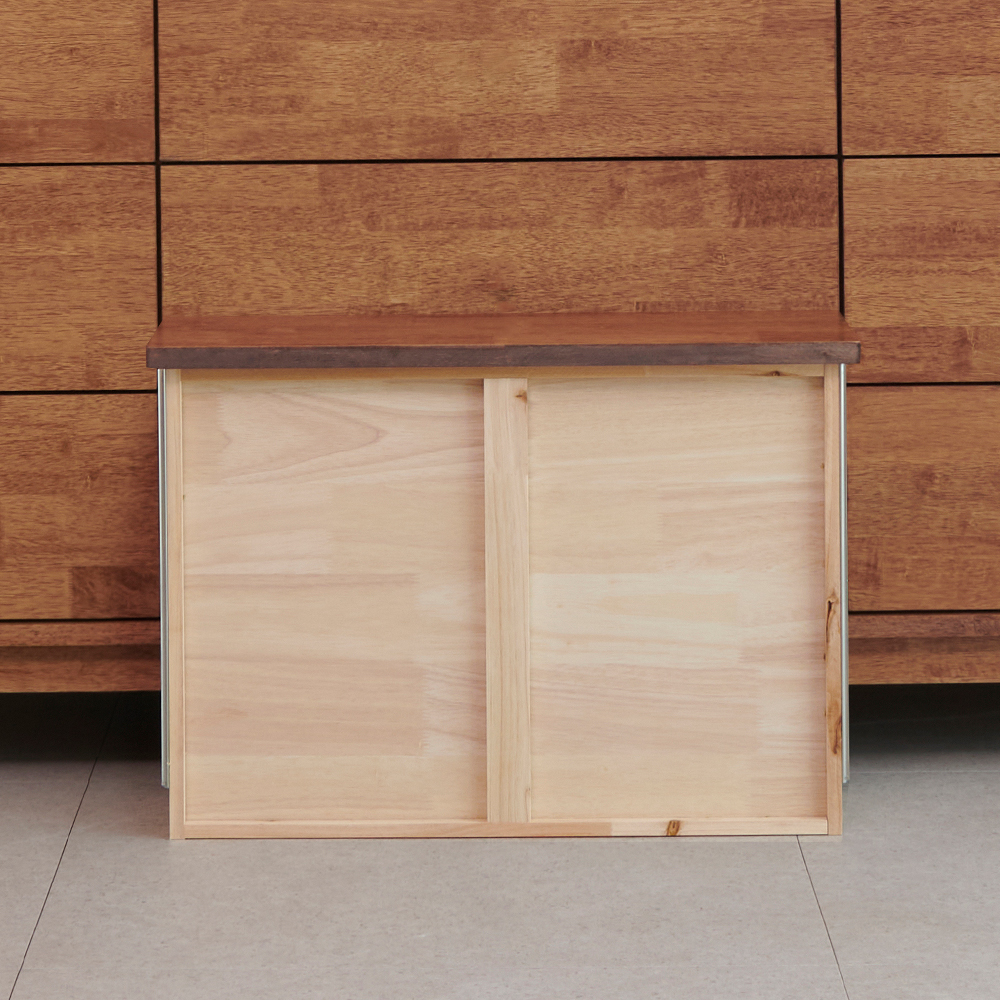 루튼 1800 안방 옷 다용도 원목 3단 와이드 서랍장