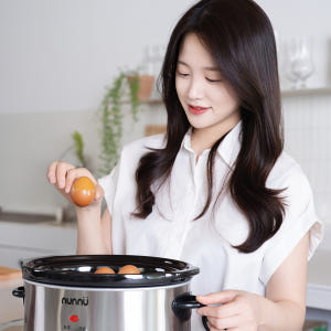 계란찜기 구운 계란 기계 굽는 삶는 만드는 훈제 고구마 맥반석 만들기 에... 개봉기 | 실사용 후기 - 상품 이미지 3