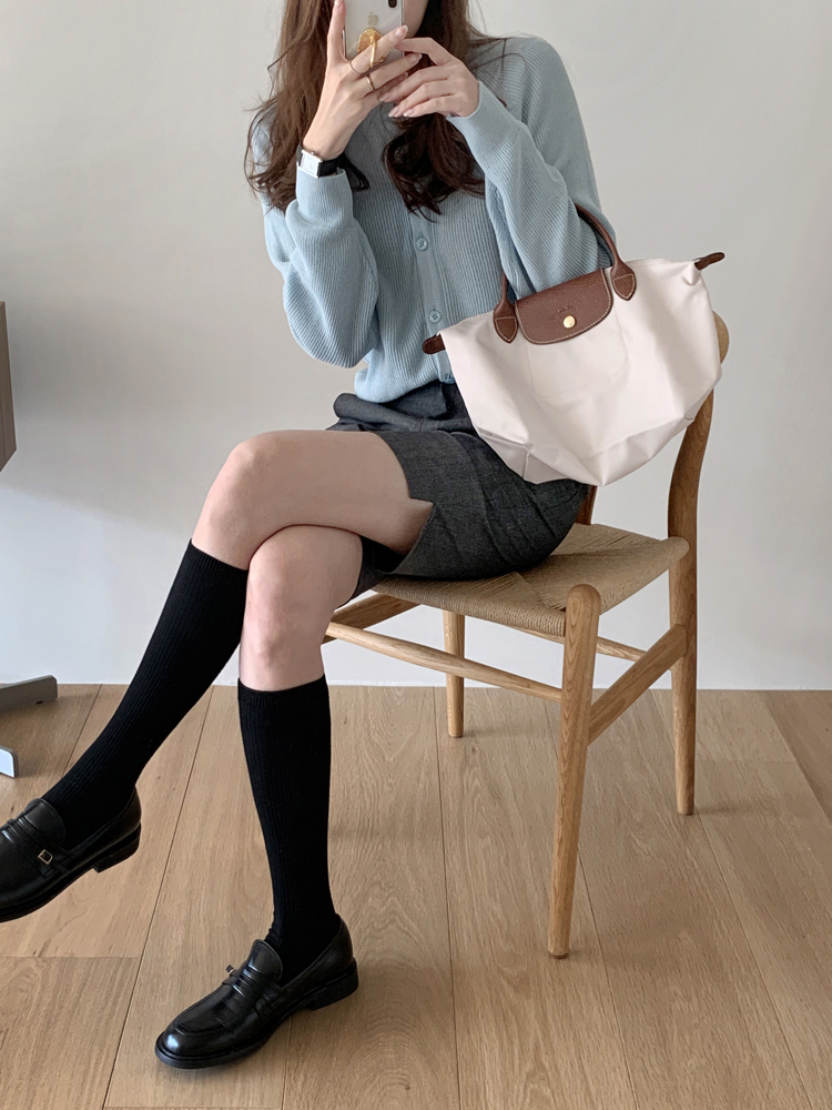하이웨스트 슬릿 버뮤다팬츠 여자 반바지 5부 여성슬랙스 가을바지 정장 키작녀바지 카프리팬츠 - 상세 이미지 3