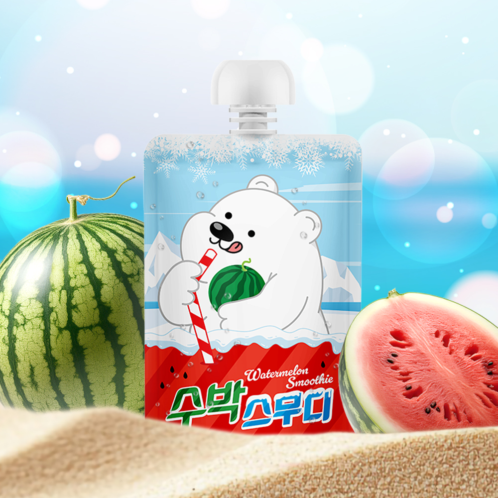 얼려먹는 과일 스무디 음료 아기주스 어린이음료 수박맛, 100ml, 30개 - 메인 이미지