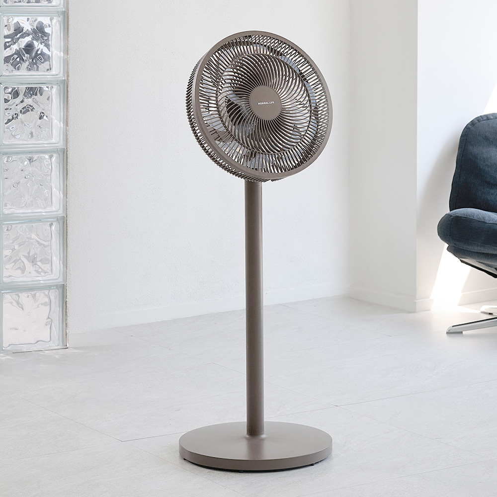 노멀라이프 15엽 리모컨 스탠드 선풍기 써큘레이터 저소음 가정용 아기 신생아 애쉬브라운