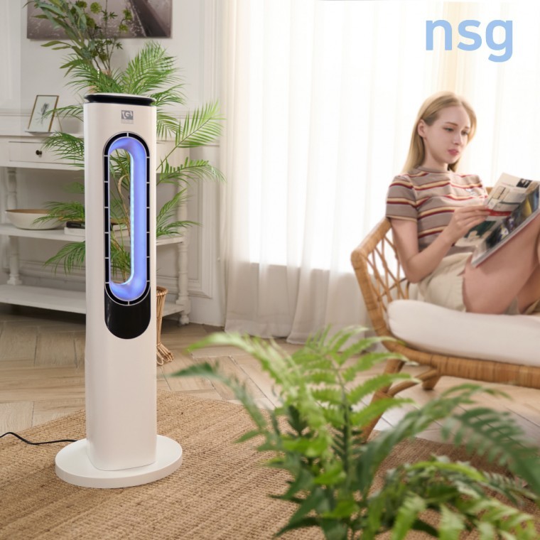 저소음 타워형 날개없는 선풍기 일레트로지 GEF-CW1300R - 상품 이미지
