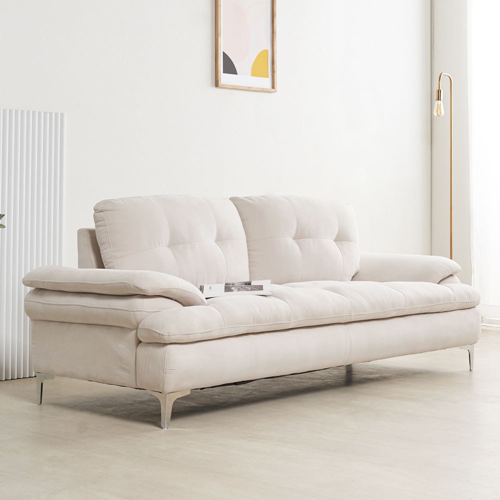 세르 아쿠아텍스 생활 방수 패브릭 예쁜 카페 거실 소파 3인