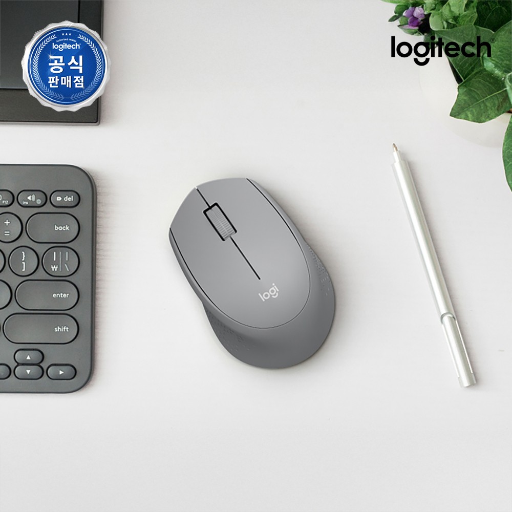 [N배송] 로지텍코리아 공식 M331 무소음 무선마우스 그레이 제품 이미지