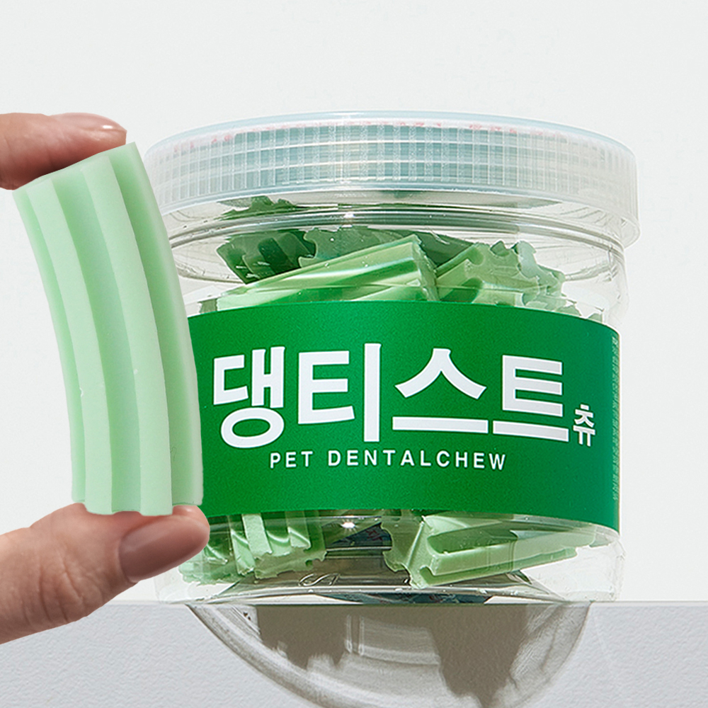 강아지 덴탈껌 치석제거 양치껌 댕티스트츄 개껌 300g 제품 이미지