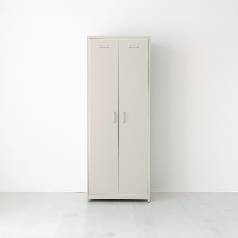 MKB 캐비넷 긴세로 2문 수납장 7602000 1단, 크림 6528.7105