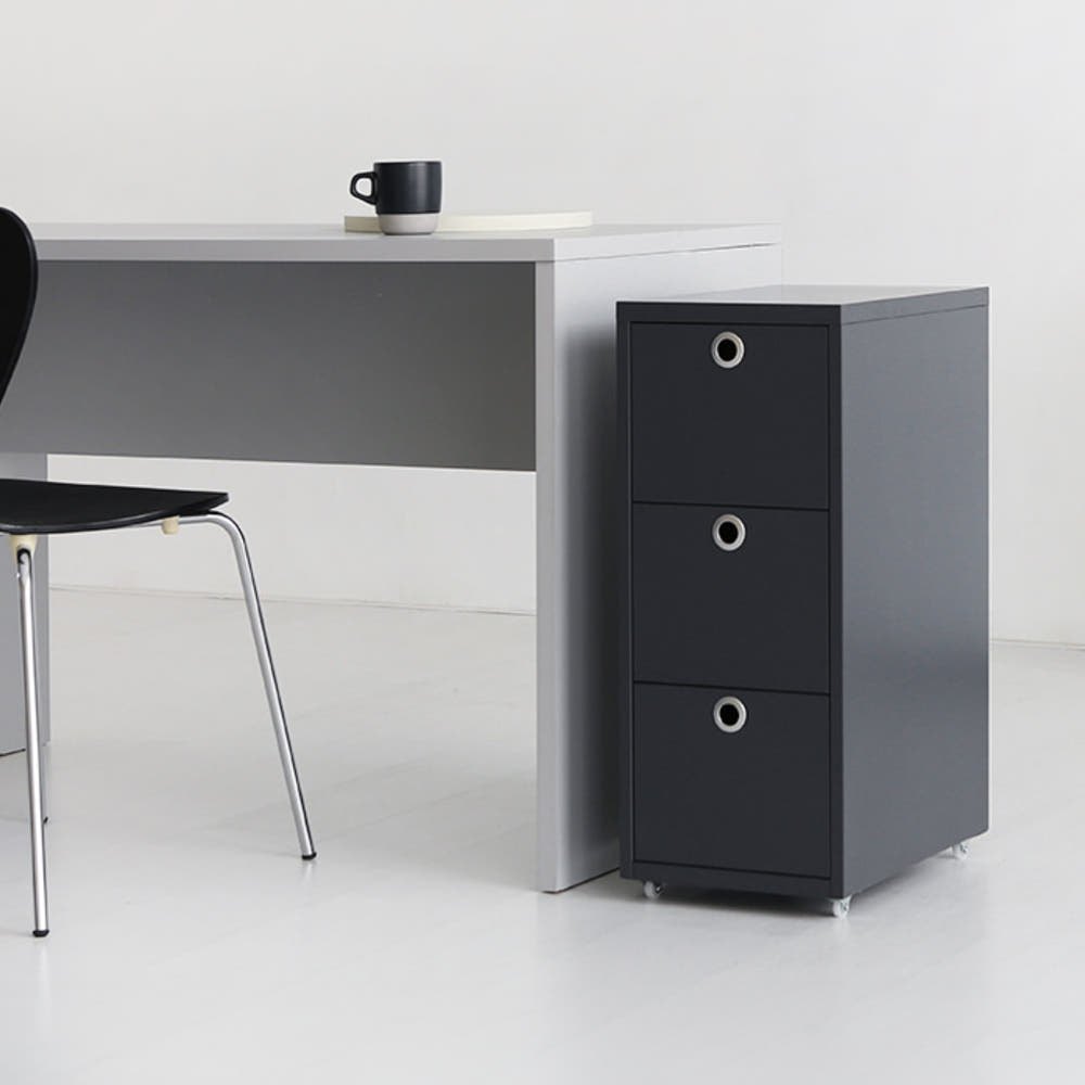 MKB 서랍장 0.3단 280x410x685mm, 3단, 화이트 5644.6054 - 상세 이미지 4