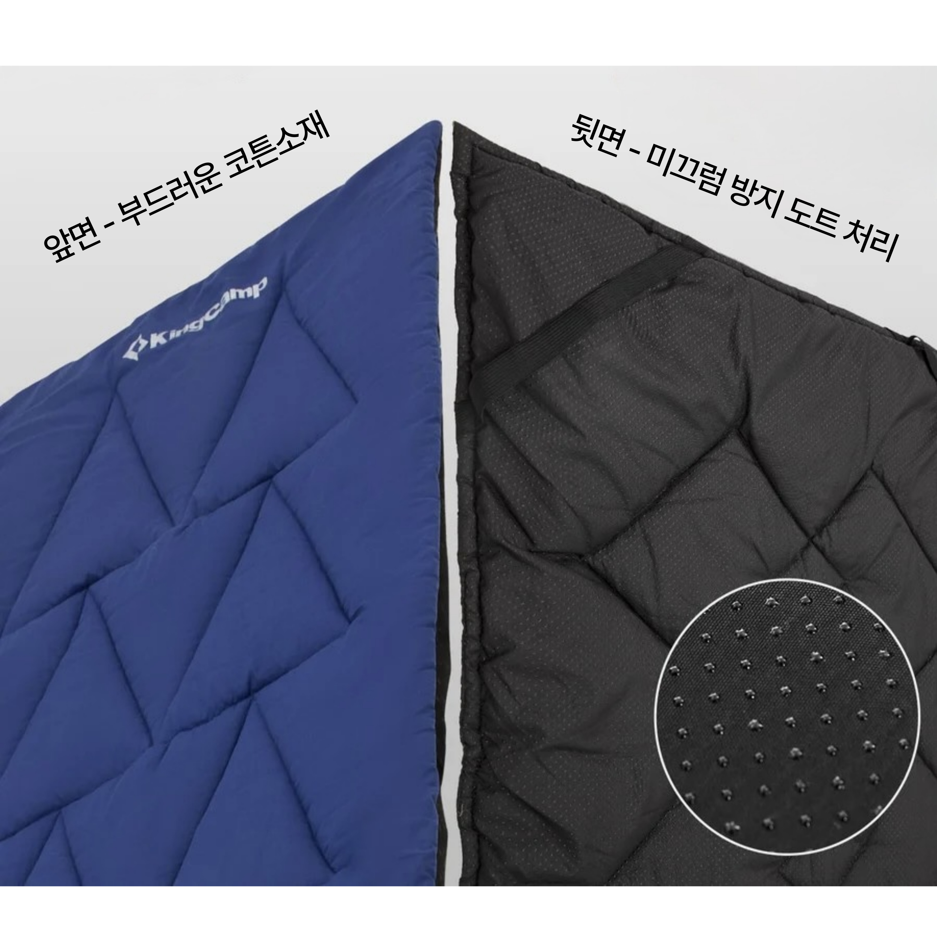 킹캠프 경량 코튼 매트 접이식 캠핑 패드 KM2415 CAMP PAD L - 상세 이미지 2