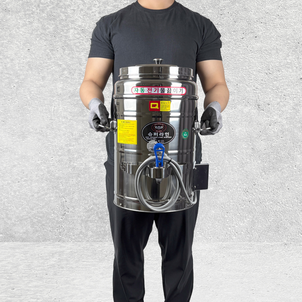 우성금속 업소용 전기 물끓이기 16호 스텐 온수통