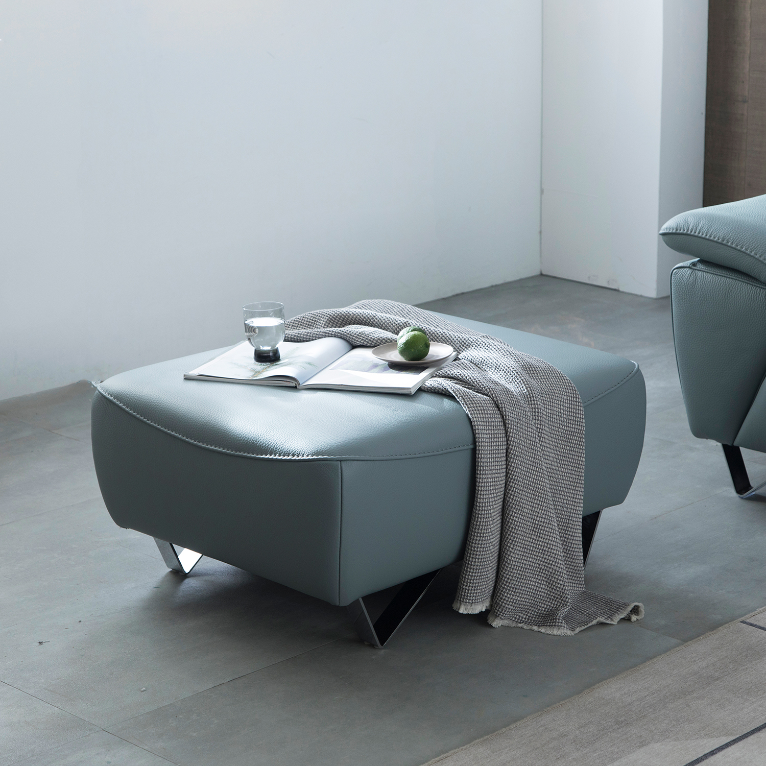 헤르짐머 바움 4인 모듈 이태리 천연 통가죽 소파