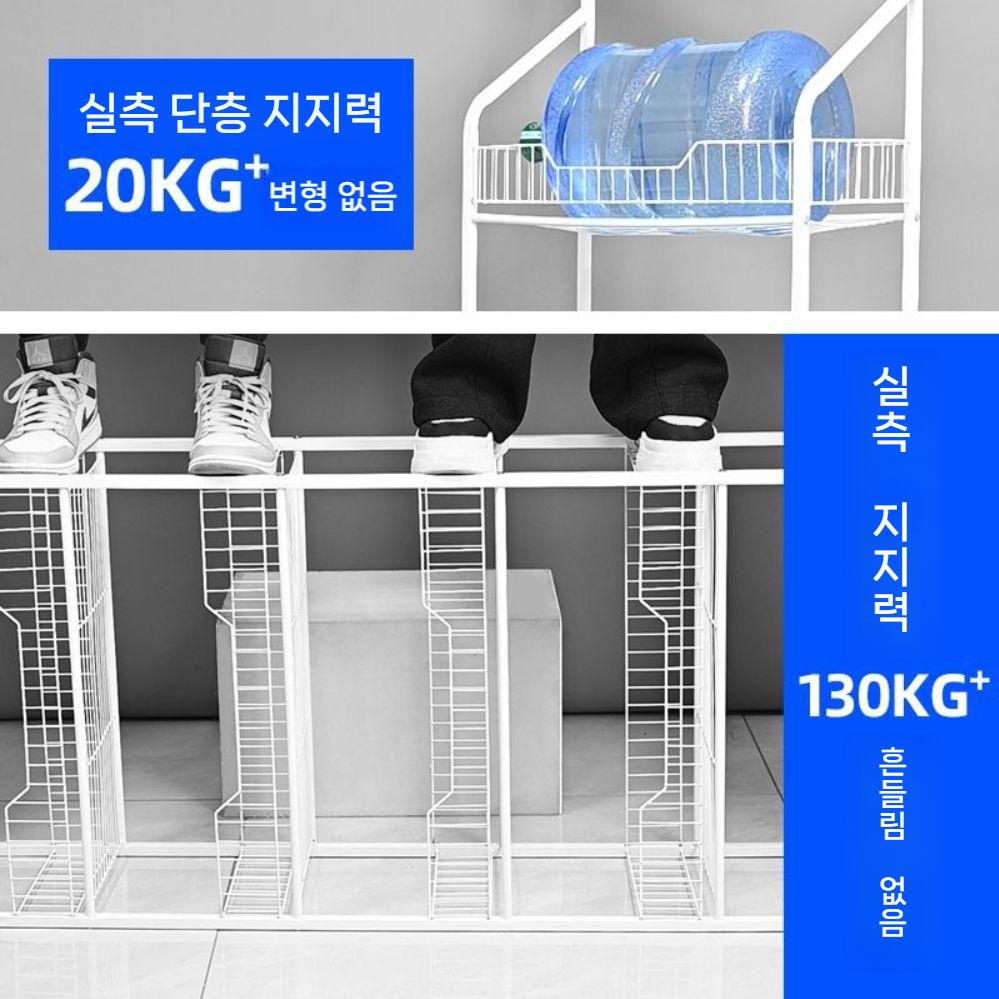 매대 펜트리 편의점 스탠드 다용도 렉 철제 앵글 거치대 선반 진열대 이동식(1) - 상세 이미지 5