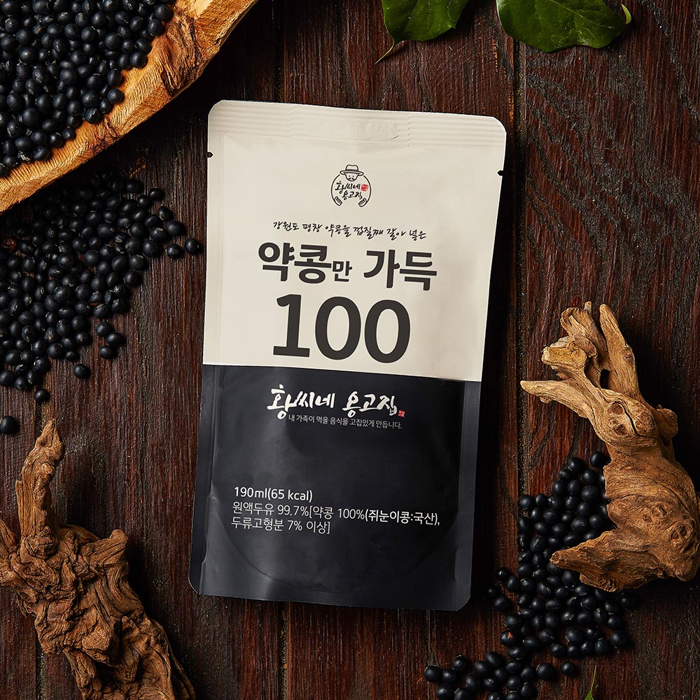 약콩만가득100 약콩두유 시니어두유 당뇨음료 달지않은두유 검은콩칼슘 1박스