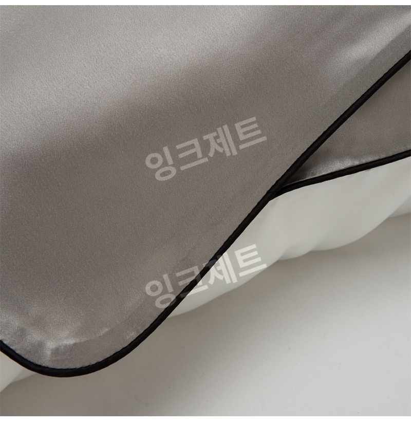 호텔베개 커버 실크 모달 먼지없는 향균 숙면 5성급 제트 다크그레이+16mm 48cmx74cm - 상세 이미지 3