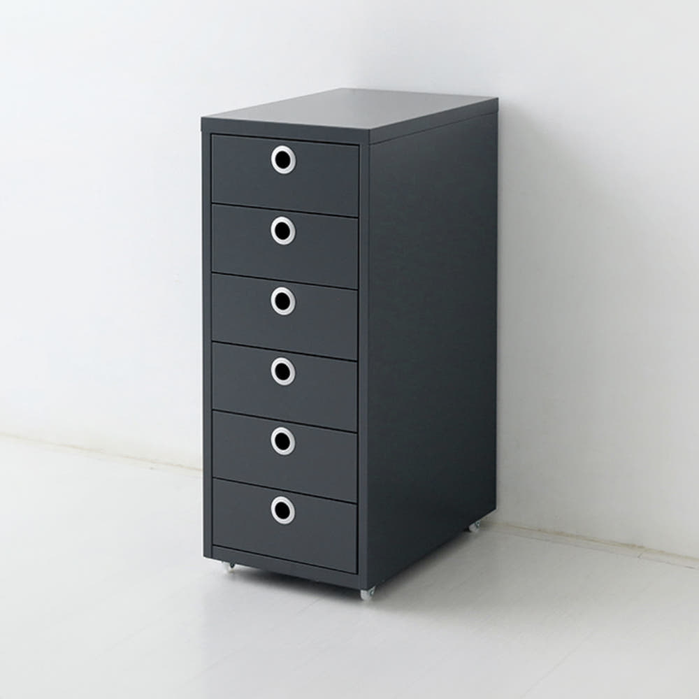MKB 서랍장 280x410x685mm, 6단, 다크그레이 7365.4007 이미지 6