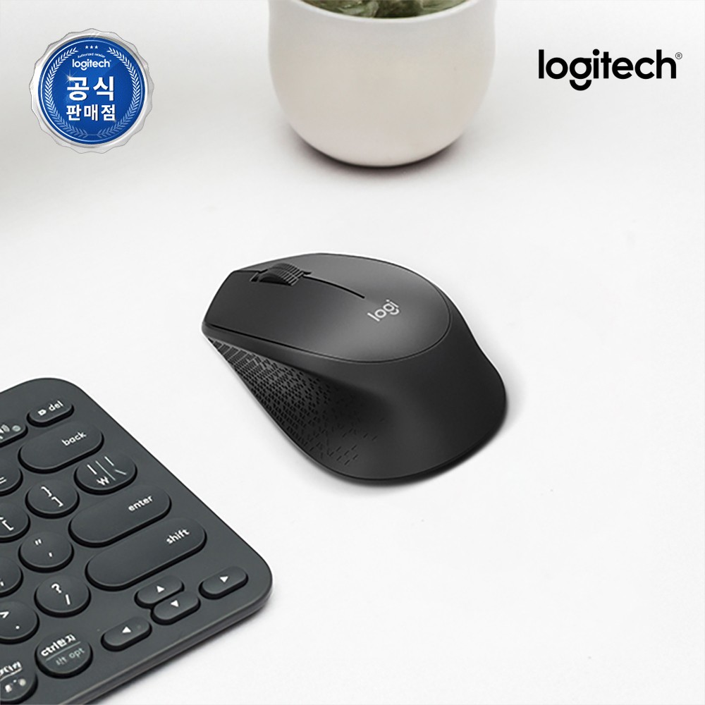 [N배송] 로지텍코리아 공식 M331 무소음 무선마우스 블랙