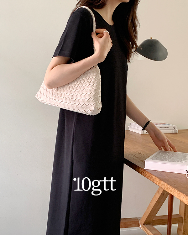 [+루즈핏추가/자체제작] 쫀듯핏 여름 H라인 반팔 롱 원피스 OPS050