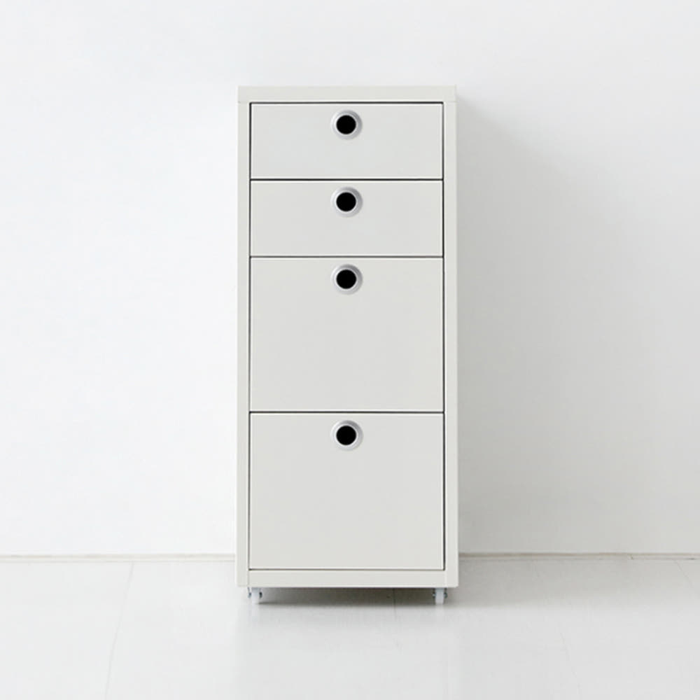 MKB 서랍장 2.2단 280x410x685mm, 2.2단, 화이트 0488.9132 - 메인 이미지