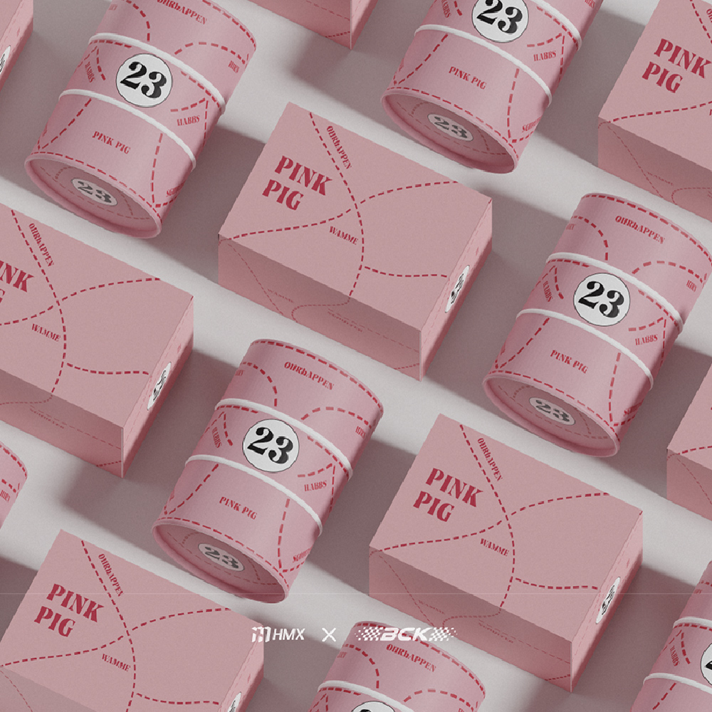 HMX X BCkeys Pink Pig 리니어 기계식 키보드 스위치 5핀 바치리 공장윤활 110개 - 상세 이미지 2