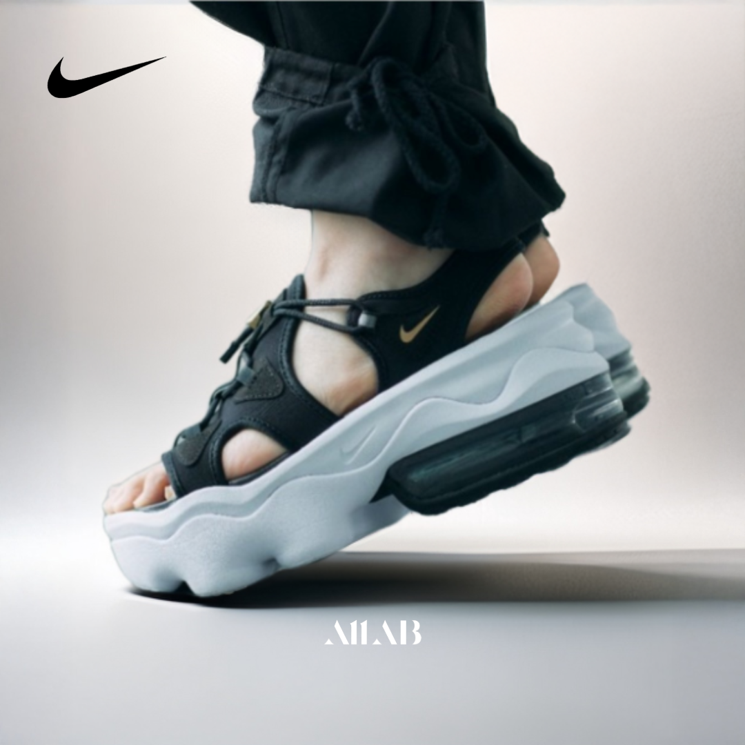 [오늘출발] 나이키 여성 에어맥스 코코 샌들 키높이 스트랩 통굽 발편한 여름 신발 블랙화이트, 230