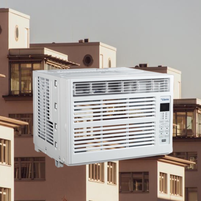 가로형 창문형 에어컨 저소음 창문형 에어컨 4평형 작은방 아이방