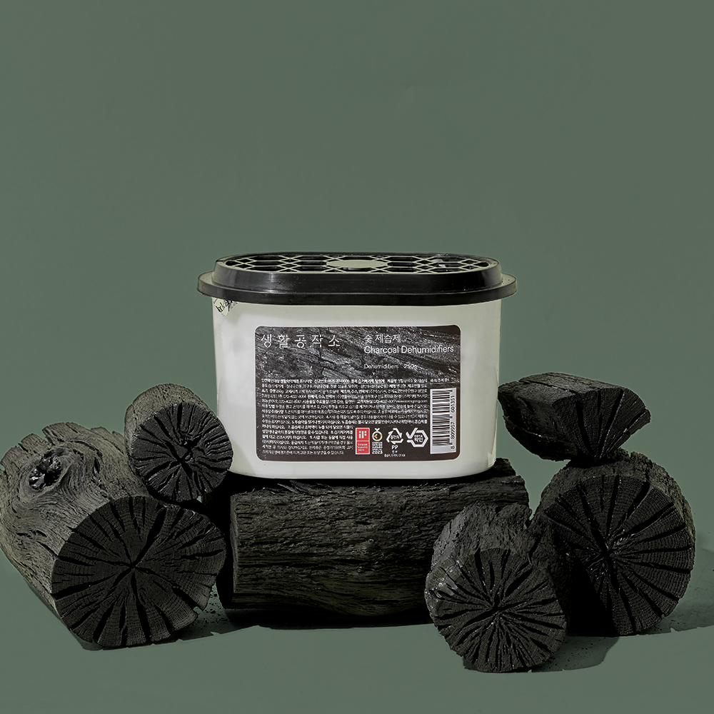 생활공작소 숯제습제 옷장제습제 습기제거제 520ml 24개