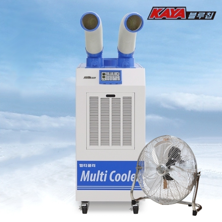 2구 코끼리에어컨 휴게소 식당 주방 실외기없는에어컨 펌프형