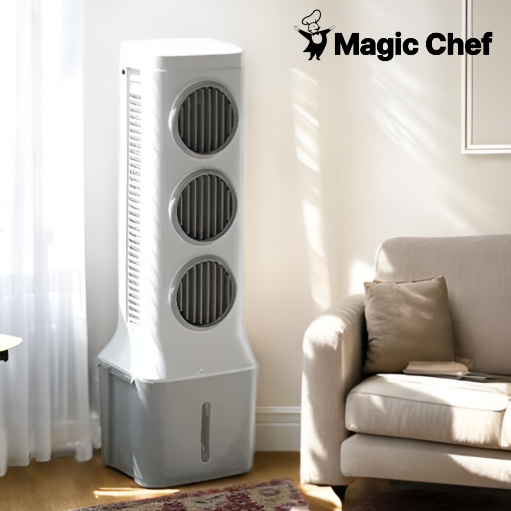 매직쉐프 BLDC 냉풍기 3구 가정용 냉선풍기 이동식 간이에어컨 얼음 냉방기