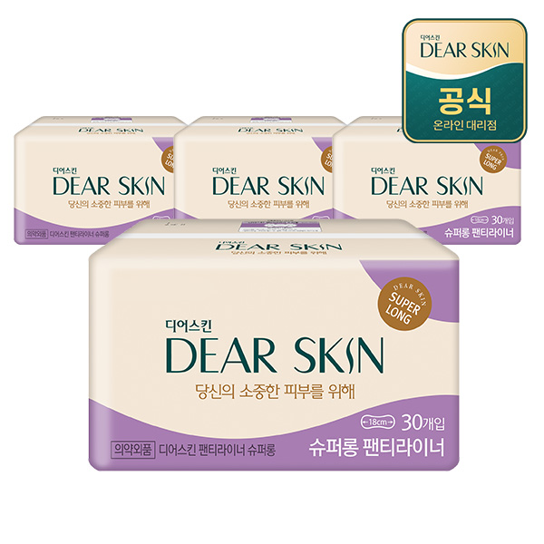 디어스킨 에어엠보 팬티라이너 30P x 4팩 - 메인 이미지