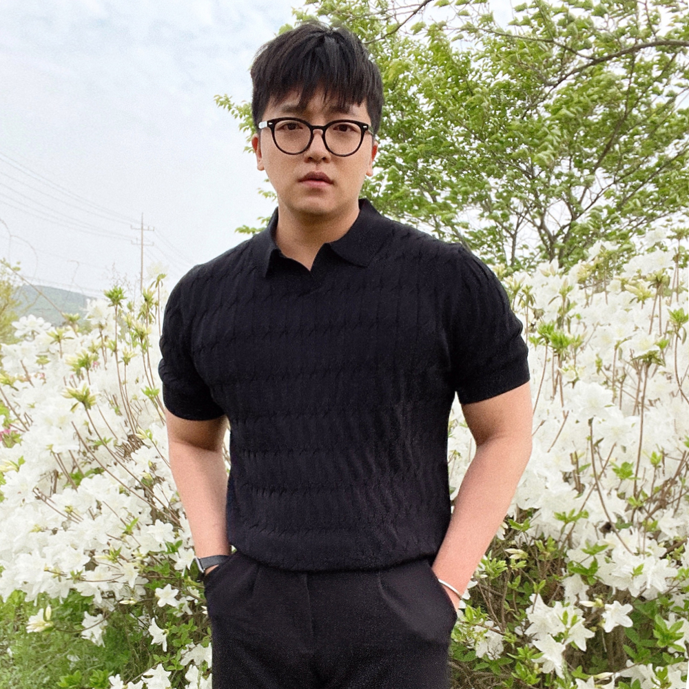 남자 여름 린넨 케이블 워셔블 머슬핏 반팔 니트 - 상세 이미지 3