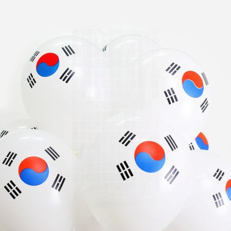 태극기 풍선 대량 행사 국경일 이벤트 장식 축제 기념 만세