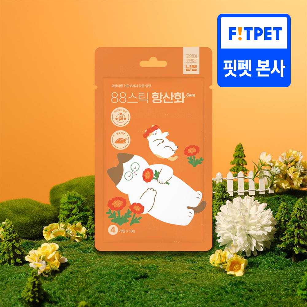 냥쌤 88스틱 고양이 츄르 영양 간식 짜먹는 스틱 항산화케어, 10g, 20개 - 메인 이미지