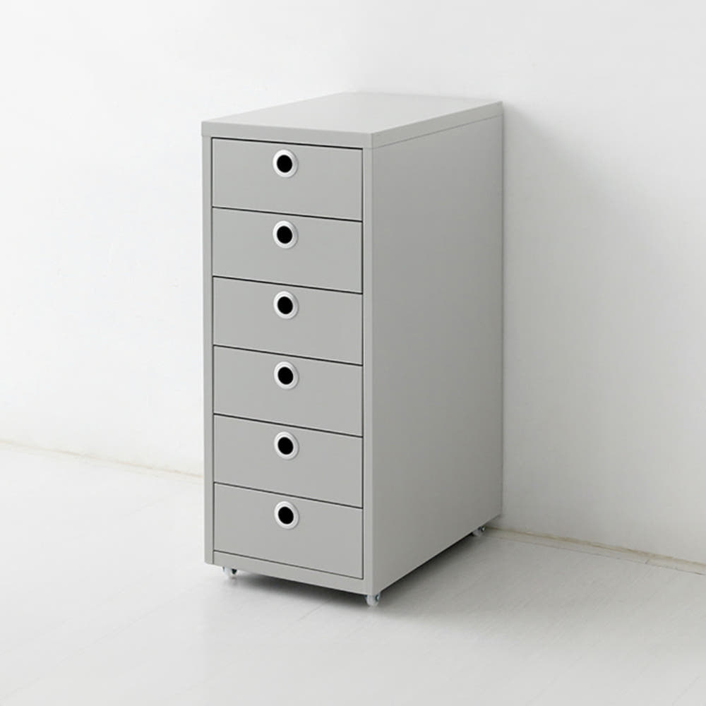 MKB 서랍장 280x410x685mm, 6단, 다크그레이 7365.4007 이미지 7