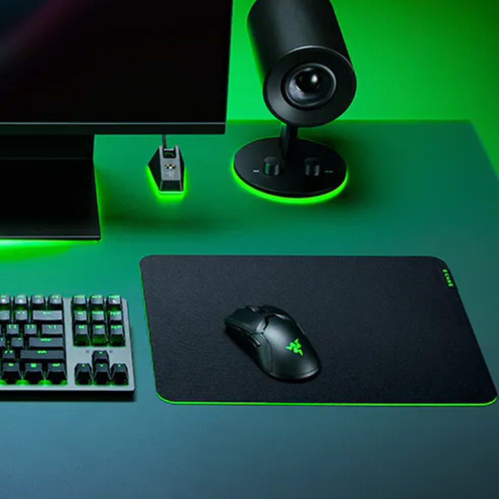 [국내정발] 레이저 기간투스 V2 게이밍 마우스패드 블랙, 미디엄